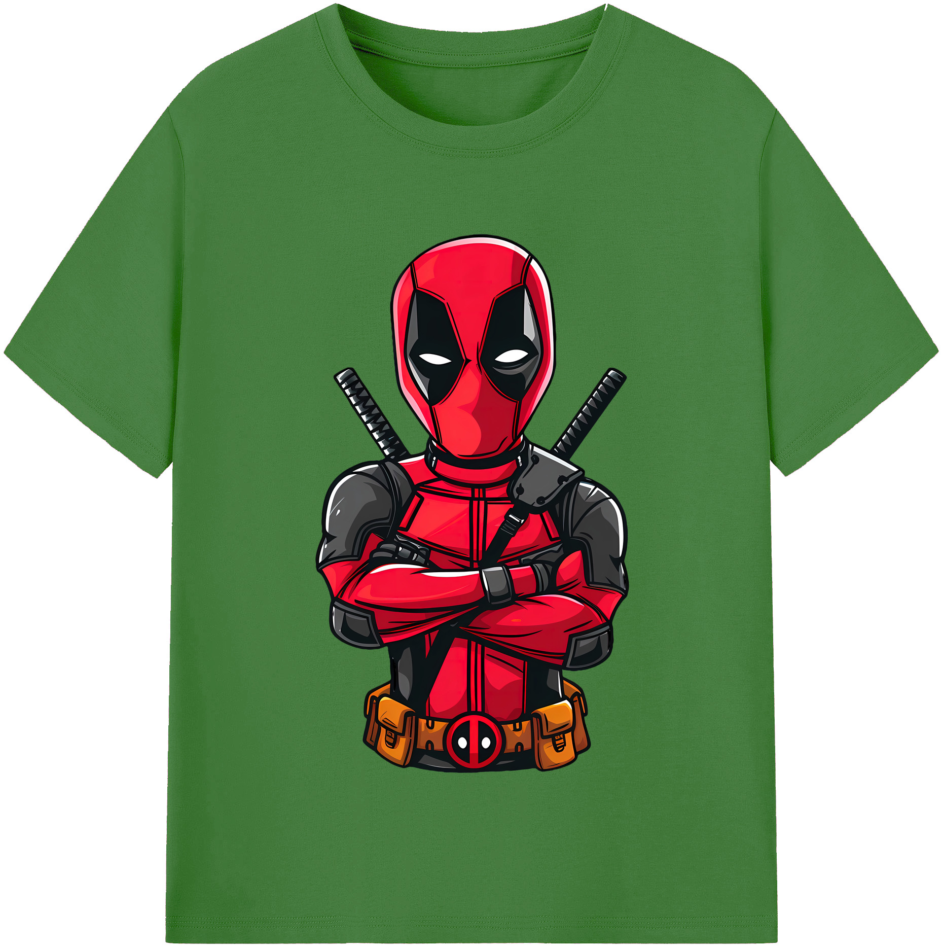 （画像用） Deadpool デッドプール レディースカジュアルプリントTシャツ（綿100％）